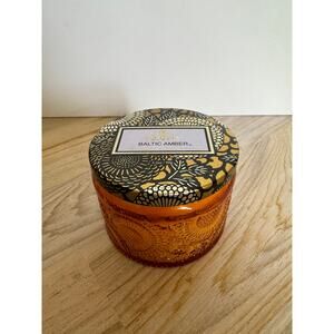 Voluspa Baltic Amber Jar Candle 1-Tealight Natural Coconut Wax 3.2 oz